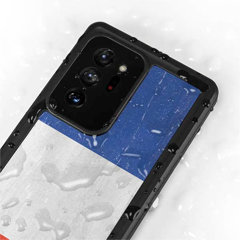 French Flag Distressed Galaxy Note20 Ultra 5G Waterproof Case